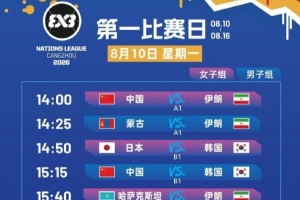 FIBA3x3 U23国家联赛来袭 六国劲旅齐聚沧州