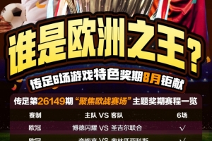 谁是欧洲之王？传足特色奖期第26149期聚焦欧战赛场